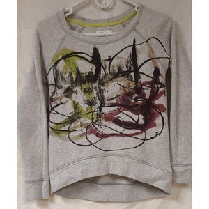 Proenza Schouler Neiman Marcus Target XS Grey Graffiti Pullover Crew Sweatshirt
